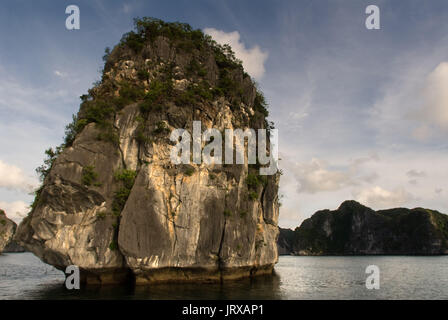 Carsico calcareo a Ha Long, Halong Bay, il Vietnam ha long, Halong Bay, Vietnam Foto Stock