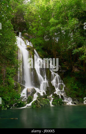 A forma di cuore in cascata le montagne di Harz Foto Stock