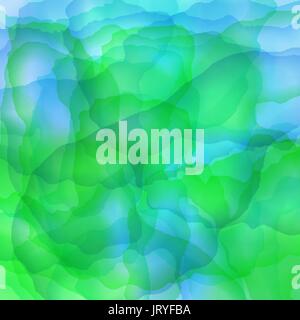 Vettore di colore brillante acquerello - sfondo verde e blu Illustrazione Vettoriale