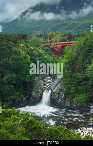 Il Toroki Falls (Toroki-no-Taki, トローキの滝) sull'isola meridionale di Yakushima (屋久島), Giappone. Foto Stock