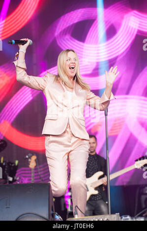 Immagini alterate" Clare Grogan gioca Rewind Festival del Nord, Capesthorne Hall, Cheshire 05 August, 2017. Foto Stock