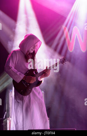 Band svedese, capra effettuando al Womad Festival, Charlton Park di Malmesbury, Wiltshire, Inghilterra, 28 Luglio 2017 Foto Stock