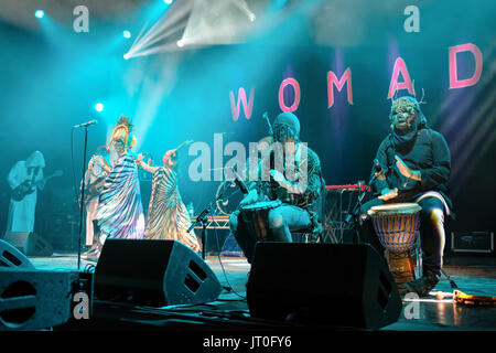 Band svedese, capra effettuando al Womad Festival, Charlton Park di Malmesbury, Wiltshire, Inghilterra, 28 Luglio 2017 Foto Stock