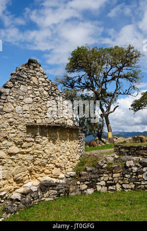 Il Perù, Kuelap abbinati in grandezza solo mediante il Machu Picchu, questa cittadella in rovina città in montagna vicino a Chachapoyas. Costruito AD 900 e 1100, Foto Stock