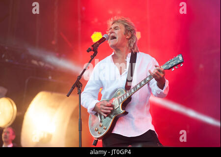 John Parr gioca gioca Rewind Festival del Nord, Capesthorne Hall, Cheshire 06 Agosto, 2017. Foto Stock