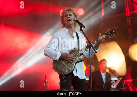 John Parr gioca gioca Rewind Festival del Nord, Capesthorne Hall, Cheshire 06 Agosto, 2017. Foto Stock