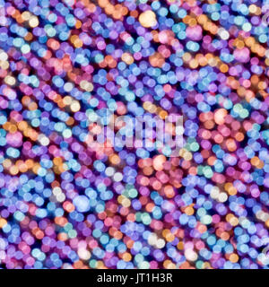 Diversi colori Bokeh, luce astratta. Piazza Seamless texture. Foto Stock