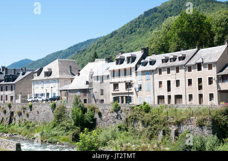 Arreau, Hautes-Pyrénées, Francia. Foto Stock