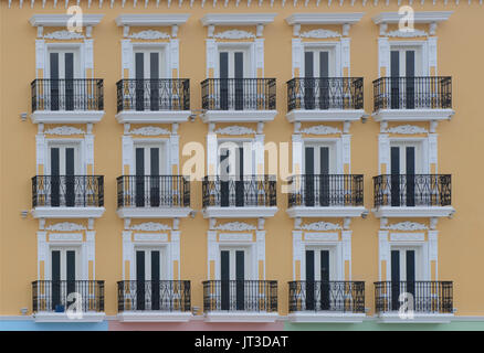 Architettura coloniale su Jonker Street, Malacca, Malaysia Foto Stock