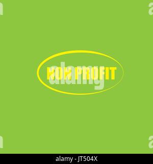 Il concetto di business, nonprofit Illustrazione Vettoriale