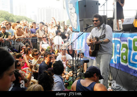 Jeff Tweedy Wilco ha eseguito 2008 Lollapalooza Music Festival Grant Park Chicago. Foto Stock