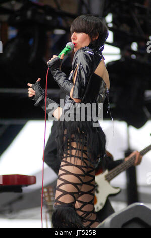 Karen o yeah yeah yeahs esegue 2007 lollapalooza chicago,il Foto Stock