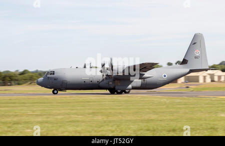 Hercules C-130J, Israeli Air Force, 667, al Royal International Air Tattoo Foto Stock