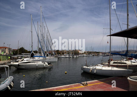 Lavrio Port Attica Grecia Yachts Foto Stock