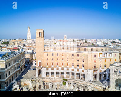 Centro storico di Lecce in Puglia, Italia Foto Stock
