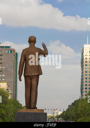 Ho Chi Minh statua a Saigon, Vietnam. Foto Stock