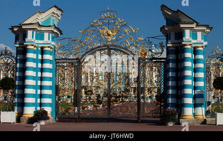 Golden Gate. Carskoe Selo. San Pietroburgo Foto Stock