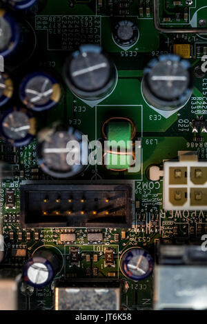 I componenti del computer. Tecnologia. Foto Stock