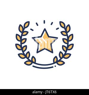 Garanzia - moderno vettore di singola linea icona del design. Illustrazione Vettoriale