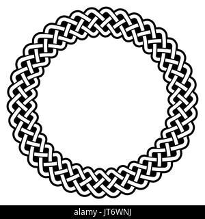 Celtic cornice rotonda, Border del modello - vettore Illustrazione Vettoriale