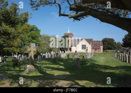Chiesa di tutti i santi, minstead, hampshire Foto Stock