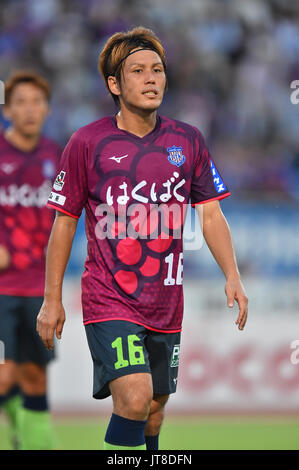 Yamanashi, Giappone. 5 Ago, 2017. Masaru Matsuhashi (Ventforet) Calcio/Calcetto : 2017 J1 League match tra Ventforet Kofu 1-0 Gamba Osaka a Yamanashi Chuo Bank Stadium in Yamanashi, Giappone . Credito: AFLO/Alamy Live News Foto Stock