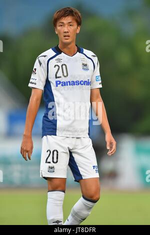 Yamanashi, Giappone. 5 Ago, 2017. Shun Nagasawa (Gamba) Calcio/Calcetto : 2017 J1 League match tra Ventforet Kofu 1-0 Gamba Osaka a Yamanashi Chuo Bank Stadium in Yamanashi, Giappone . Credito: AFLO/Alamy Live News Foto Stock