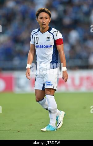 Yamanashi, Giappone. 5 Ago, 2017. Shu Kurata (Gamba) Calcio/Calcetto : 2017 J1 League match tra Ventforet Kofu 1-0 Gamba Osaka a Yamanashi Chuo Bank Stadium in Yamanashi, Giappone . Credito: AFLO/Alamy Live News Foto Stock