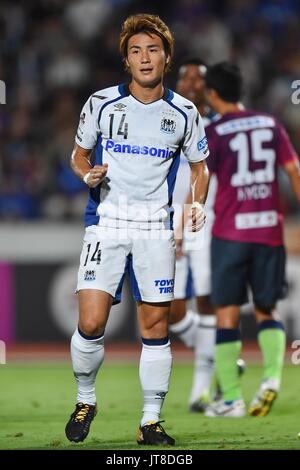 Yamanashi, Giappone. 5 Ago, 2017. Koki Yonekura (Gamba) Calcio/Calcetto : 2017 J1 League match tra Ventforet Kofu 1-0 Gamba Osaka a Yamanashi Chuo Bank Stadium in Yamanashi, Giappone . Credito: AFLO/Alamy Live News Foto Stock