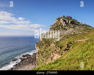 Valle di rocce, Lynmouth, North Devon, Inghilterra, Regno Unito Foto Stock