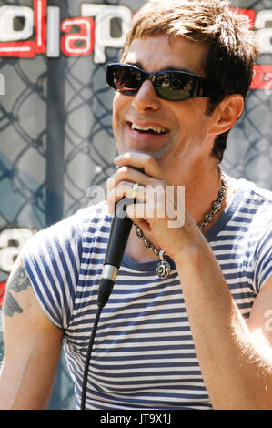 Perry Farrell la sua conferenza stampa 2008 Lollapaleoza Music Festival Grant Park Chicago. Foto Stock