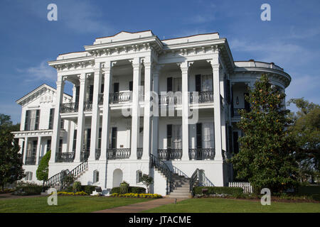 Piantagione Nottoway, costruito durante il 1850s, vicino il castello bianco, Louisiana, Stati Uniti d'America, America del Nord Foto Stock