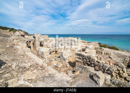 Sito archeologico di Tharros Sardegna, Italia, Mediterraneo, Europa Foto Stock