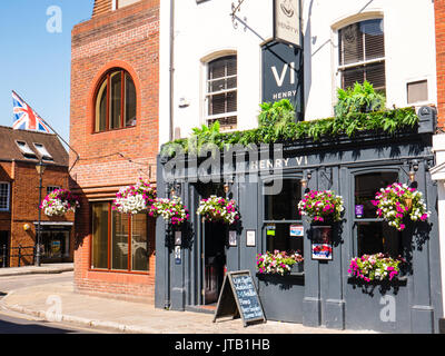 Henry 6 Pub, Eton, Windsor, Berkshire, Inghilterra Foto Stock