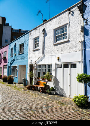 Condotto Mews, Paddington, City of Westminster, Londra, Inghilterra, Regno Unito, GB. Foto Stock