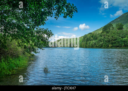 Area intorno al lago Castet, Pyrénées-Atlantiques, Francia. Foto Stock