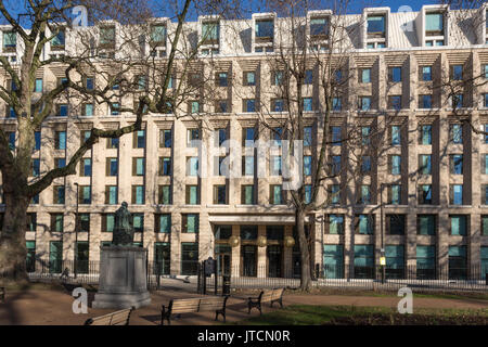 Giardino sale, UCL alloggi per studenti, Cartwright Gardens, Bloomsbury, Londra Foto Stock