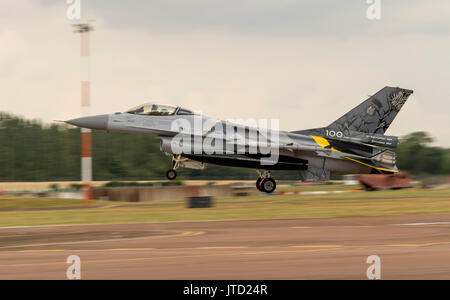 F-16AM, fa-132, 1st Squadron Stingers al Royal International Air Tattoo Foto Stock