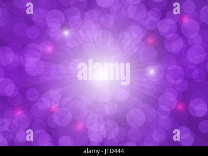 Viola bokeh astratto sfondo vettoriale Illustrazione Vettoriale