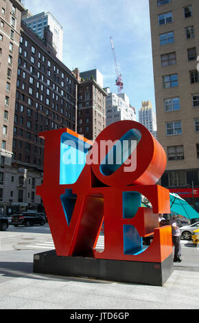 Amore scultura in New York - USA Foto Stock