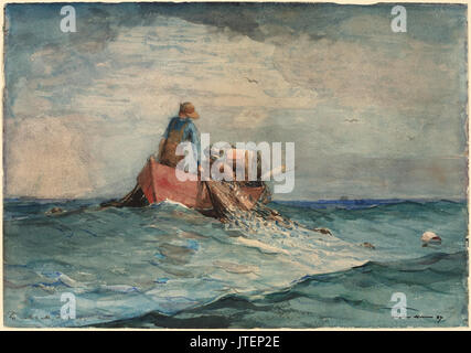 Winslow Homer alaggio delle reti Foto Stock