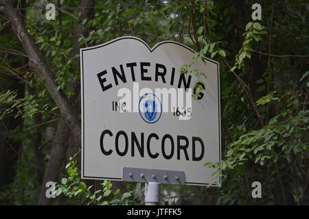 Transcendentalist Henry David Thoreau di Walden Pond e sito di cabina in concordia, Massachusetts Foto Stock