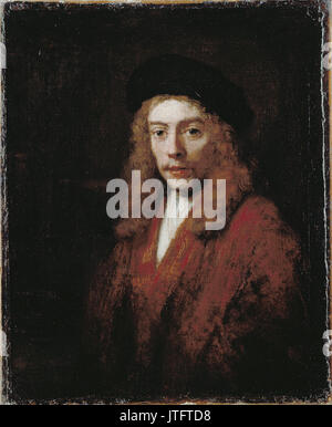 Rembrandt Harmensz van Rijn un giovane uomo, forse l'artista figlio Tito Foto Stock