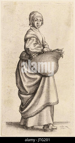 Venceslao Hollar la cucina domestica (stato 1) Foto Stock