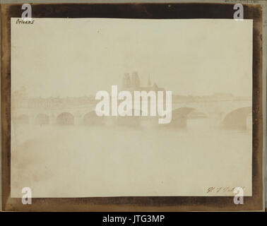 William Henry Fox Talbot (British il ponte di Orleans, dalla banca del sud della Loira. Foto Stock