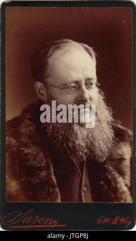 Sarony, Napoleone (1821 1896) Wilkie Collins nel 1874, all'età 50 Foto Stock