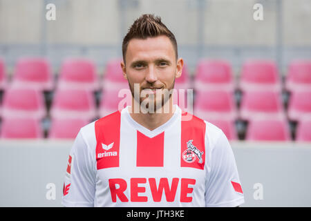 Bundesliga tedesca, photocall ufficiale FC Colonia per la stagione 2017/18 a Colonia, Germania: Marco Hoeger. Foto: Rolf Vennenbernd/dpa | Utilizzo di tutto il mondo Foto Stock