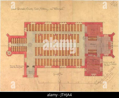 Piano di San Michele e Tutti gli Angeli Ardsley est 1881 Foto Stock