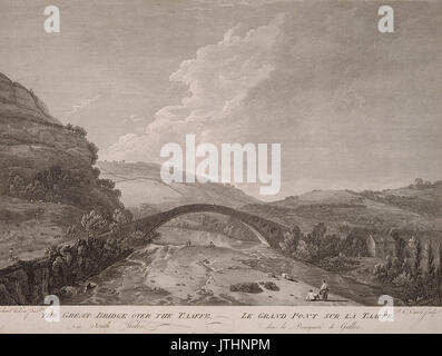 Il grande ponte sul Taaffe, nel Galles del Sud Le grand pont sur la Taffe dans la principaute de Galles Foto Stock