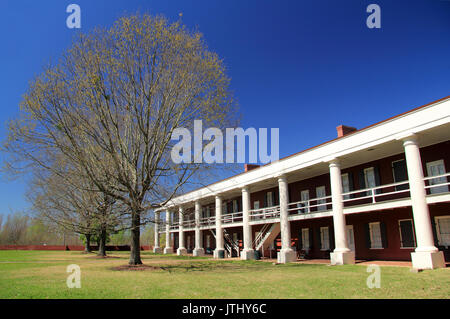 Il Pentagon Barracks a Baton Rouge rappresentano un complesso di edifici storici che una volta ricevuti i visitatori come Robert E. Lee e Abramo Lincoln Foto Stock